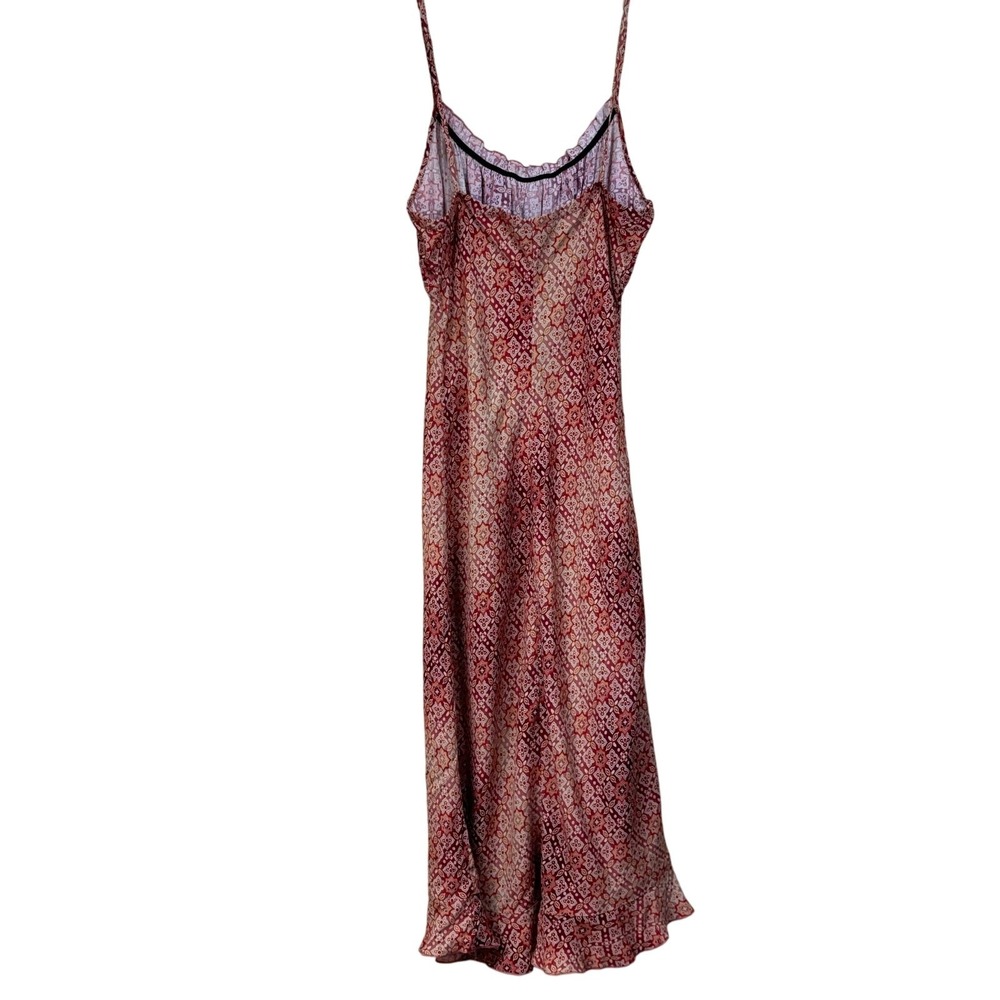 Rampage Geometric Medallion Print Ruffle Slip Dress Midi Small, grunge, indie - Picture 2 of 6